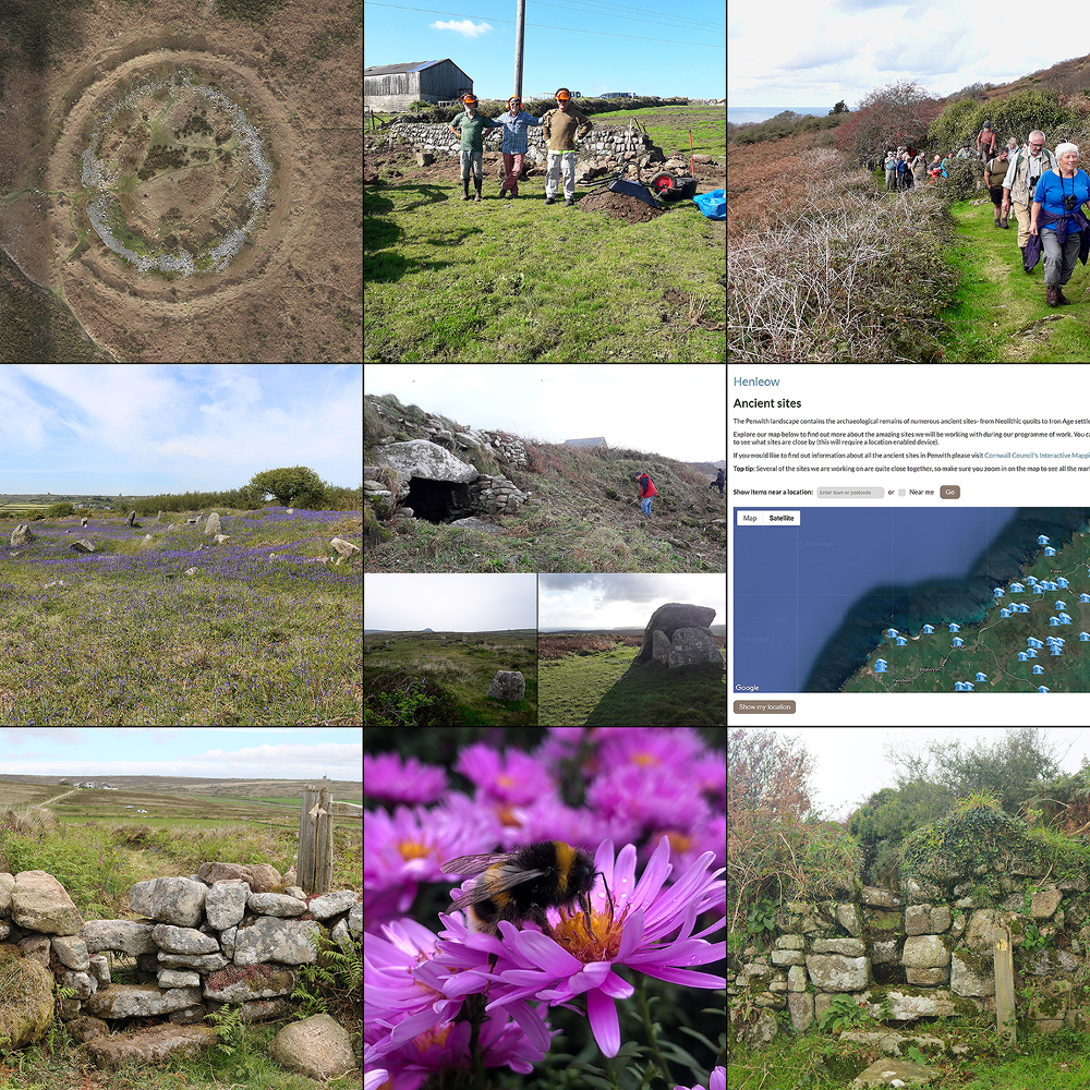 Composite of images from Penwith Landscape