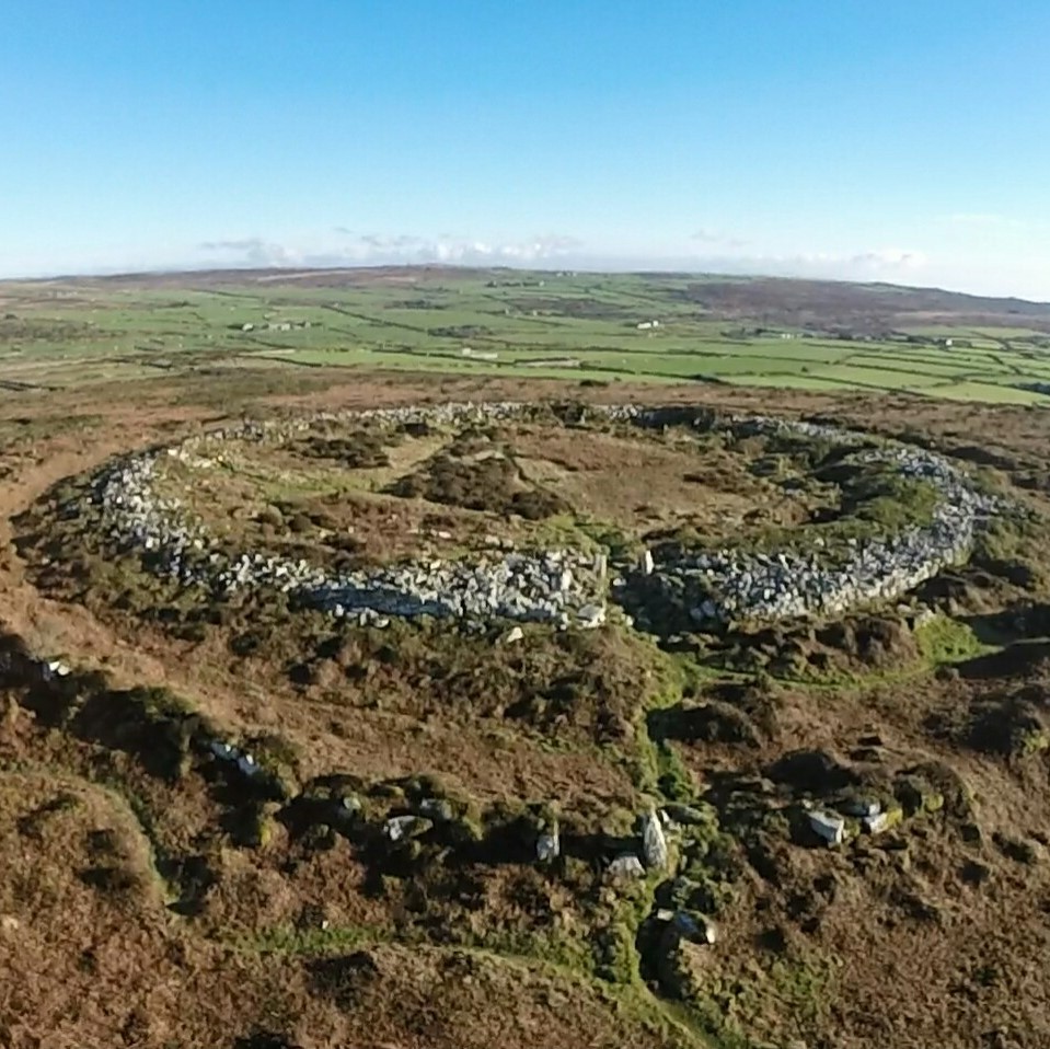 Drone Shot of Chun Castle by Carolyn Kennett