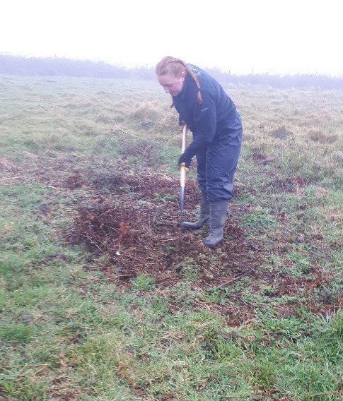 Duchy College student Erin Knight in the Penwith landscape