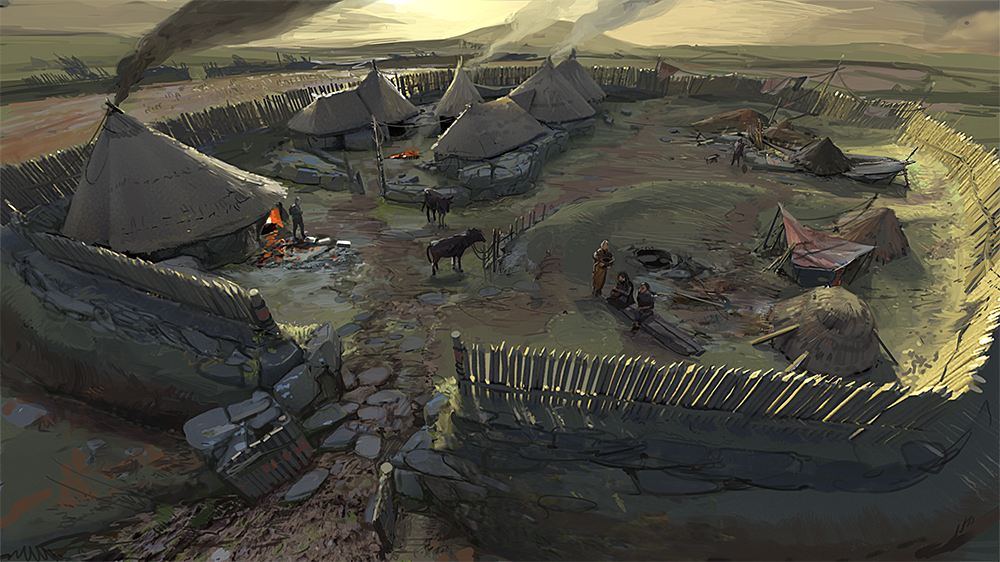 Goldherring Courtyard House Settlement reconstruction