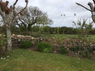 Cornish Hedge in a garden