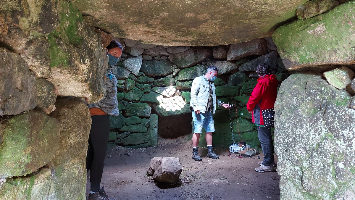 Inside the fogou at Carn Euny