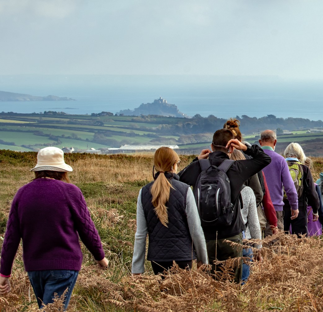 Overlooking Mount's Bay on PLP Walking Weekend