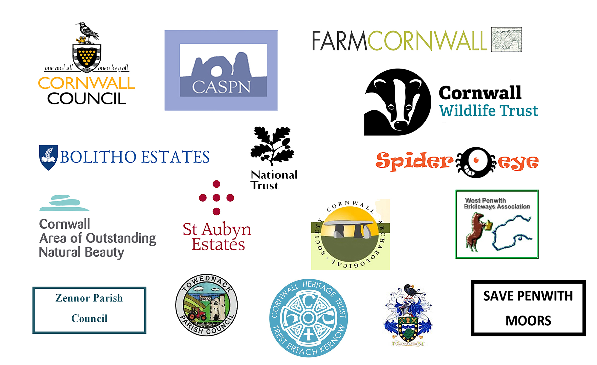 Penwith Landscape Partnership partner logos